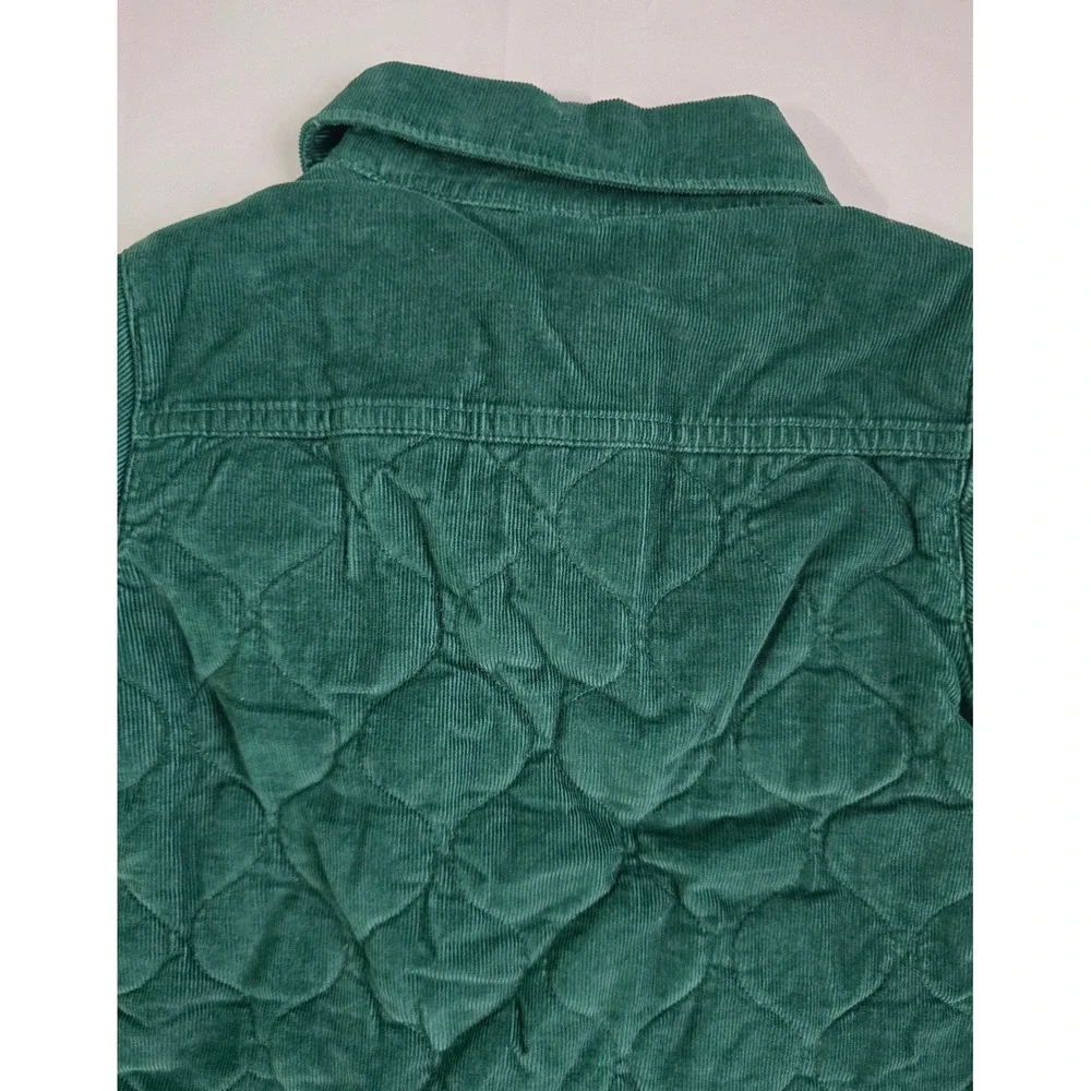 Carters Toddler Boys Green Quilted Corduroy Shirt Jacket Shacket 24M New